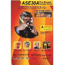 ASE30A 30 MINUTE - LARGE HARD CASE FIRE ESCAPE SMOKE HOOD